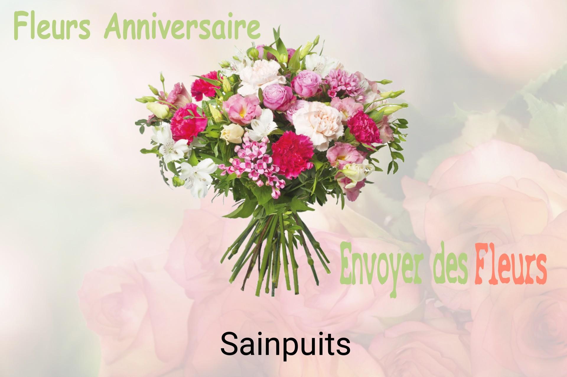 Bouquet de fleurs d’anniversaire livré à Sainpuits